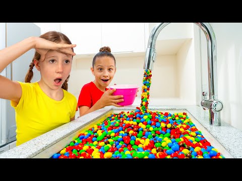 Nastya and friends funny Magic Candy Shower Adventure for kids