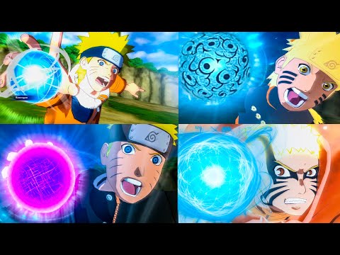 All Naruto Rasengan Evolution (4K 60fps) - Naruto Storm Connections