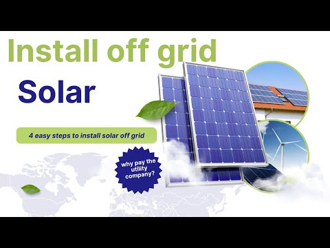 How to install solar power off grid