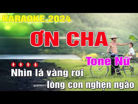 Ơn Cha Karaoke Tone Nữ (Gm) Nhạc Sống | Trung Hiếu Karaoke