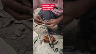 🚜 John Deere Tractor Power Steering Jack Kit Replace 🔧 | Part 2. #reels #sfjohndeereservice