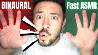 TRULY BINAURAL FAST ASMR EXPERIENCE! (100% TINGLES)
