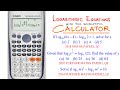 Calculator Operation and Equation Solving