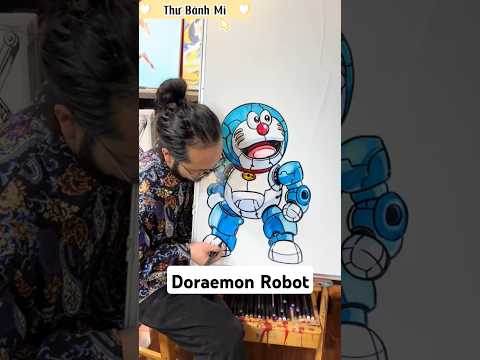 Anh Chàng Họa Sĩ Triệu Đô Vẽ Bức Tranh Người Máy Doraemon