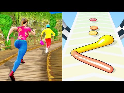 Street Chaser Vs Gummy Worm Speed Run 1 😂 - Games - Android Gameplay