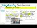Paraphrasing Noteworthy Evidence Techniques
