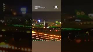 Plane Tips on Landing, Sparks Fly on WIng