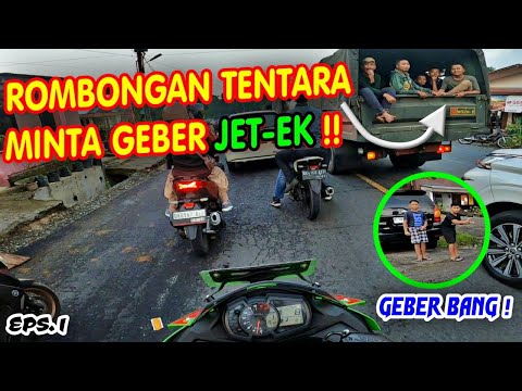 LEWAT ROMBONGAN TENTARA SAMBIL GEBER ⁉️ Healing Ke Sibolangit Naik Kawasaki ZX25R Knalpot Arrow