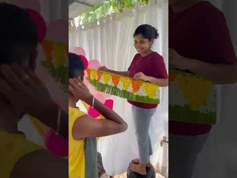 ചേട്ടന്റെ 116 ideas വെച്ചൊരു തട്ടിക്കൂട്ട് 😍#haldi #shortsviral #haldiceremony #diydecor #shorts