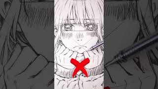 How i draw anime mouth #イラストメイキング #創作 #illustration
