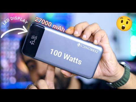 27000 mAh Powerbank With 100 Watts Output | Zebronics EnergiPOD 27R3 Review