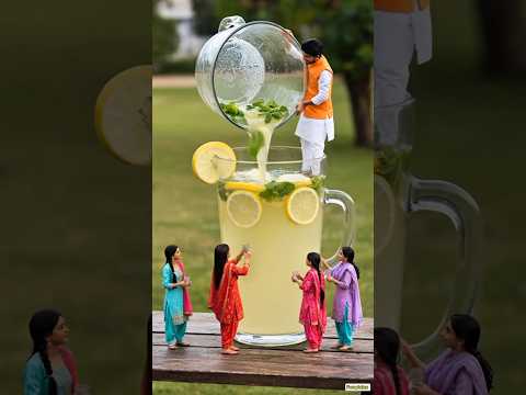 Tiny People vs. The GIANT Lemon! 🍋 #shorts