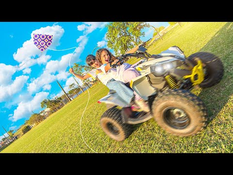 SOLTAMOS PIPA EM CIMA DO QUADRICICLO!!! 🤩