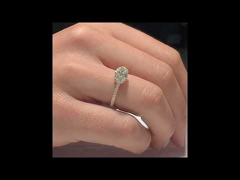 1.60 ct Oval Diamond East-West Two-Tone Ring