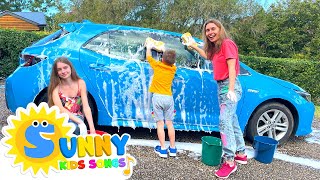 Sunny Kids Wash Our Car Children Song | The Car Song by Sunny Kids Songs