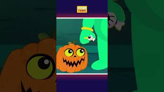 สัตว์ประหลาดสีเขียวกินลูกอม 🍬👻#shorts #teeheetown #kids #spooky #เมืองteehee