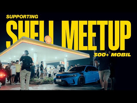 CAR MEETUP DI SHELL VIRAL !! DADAKAN BERUJUNG 300 +MOBIL !!!!