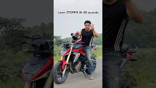 Learn STOPPIE in 30 seconds by Faraz stunt rider #farazstuntrider #superbikes #xtreme250r #bikestunt