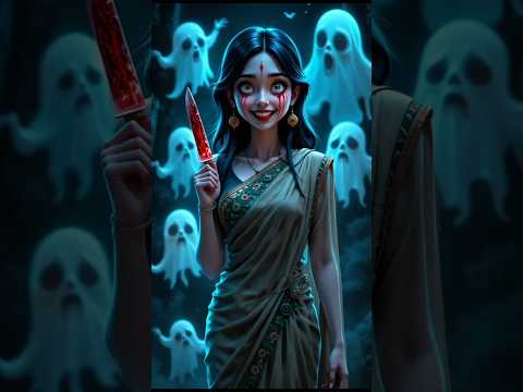 दादी की भूतिया बेटी 🧟 #bhoot #horror #horrorstories #cartoon #story