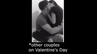 Me vs. Other couples on Valentine's Day #shorts