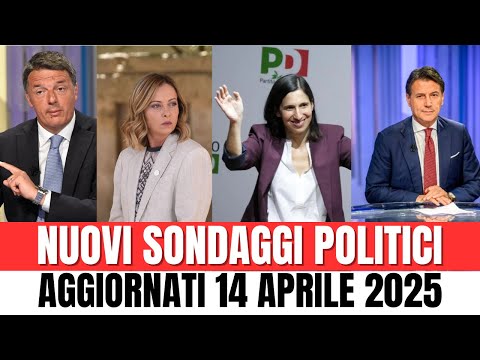 CROLLO inaspettato  nei Sondaggi politici di oggi! Meloni,Schlein e Conte sotto shock! CAMBIA TUTTO!