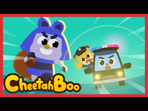 Let's go Police car! | Vehicle songs | Rescue team hero | Nursery rhymes & Kids Song | #Cheetahboo