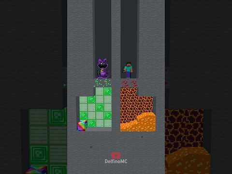Saving herobrine from lava #shorts #minecraft #herobrine