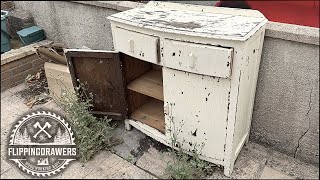 Old, rotten cupboard gets a glamorous second life