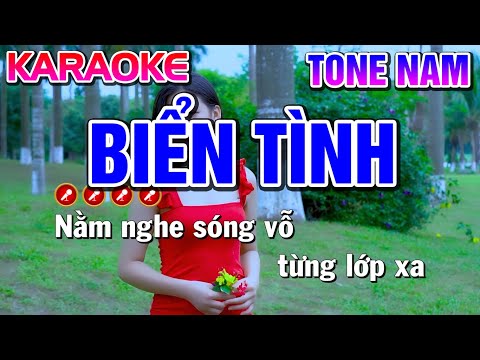 Biển Tình Karaoke Nhạc Sống Tone Nam | Bến Tình Karaoke