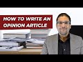 Writing Effective Opinion Articles