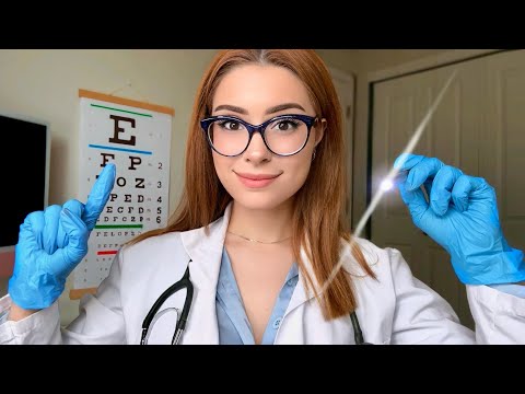 ASMR The Most DETAILED Cranial Nerve Exam Roleplay 👩‍⚕️ Doctor Exam, Ear, Eye & Hearing Test