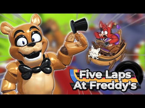 O NOVO MARIO KART DE FNAF 😱😅 - Five Laps At Freddy's