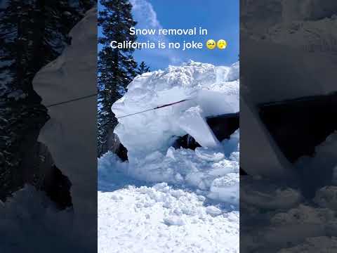 Clearing snow from houses