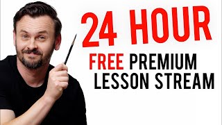 FREE 24 Hour Premium Art Lesson Stream