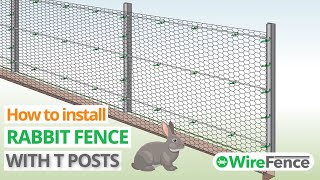 Video thumbnail for Rabbit fence installation