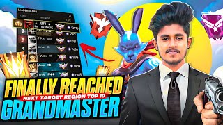 Finally Reached Grandmaster In BR Ranked🥵|| Next Target Region TOP 10 🔥Garena Free Fire #ajjeffy