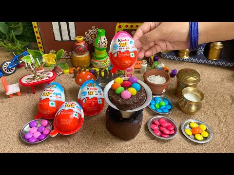 Miniature Kinder Joy Chocolate Cake Recipe l Chocolates with Biscuits Cake Recipe l Chocolate Cake