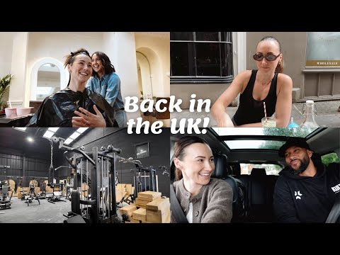 Back in the UK! New hair & Gym progress update | Vlog