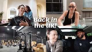 Back in the UK! New hair & Gym progress update | Vlog