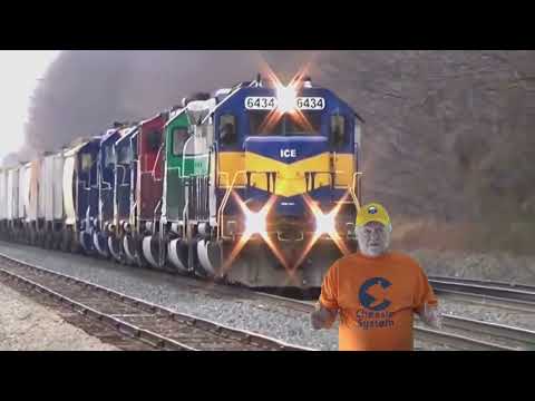 2 CSX Trains Racing! B&O Heritage Unit + CSXT Engine 999 Pull Big Train! Fast NS Train Amtrak + More