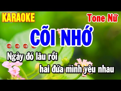 Karaoke Cõi Nhớ Tone Nữ Nhạc Sống Beat Chuẩn Dễ Hát Nhạc Trữ Tình 2025 | Thanh Hải