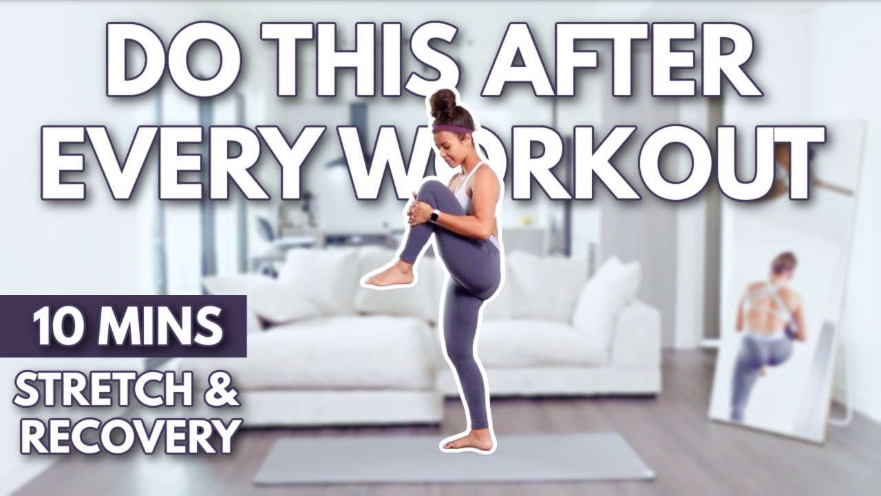 10 min Full Body Cool Down Stretches for Recovery & Flexibility - Grow with Jo