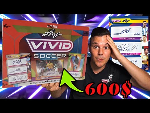 Abro Leaf Vivid Box Con 4 Cartas Firmadas |  ⚽ Messi, Haaland, CR7?