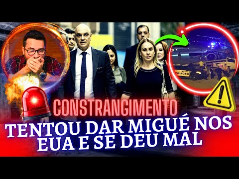 🚨Mulher do MORAES tenta dar MIGUÉ nos EUA usando passaporte Italiano e SE DÁ MAL!
