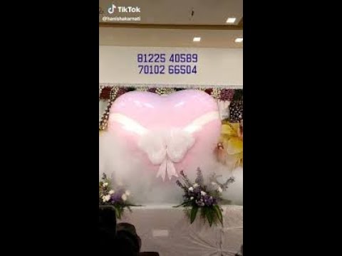 Love Balloon Blast Love Bomb Bride Groom Entry New Concept Wedding Marriage Reception Event Decoration Chennai +91 81225 40589