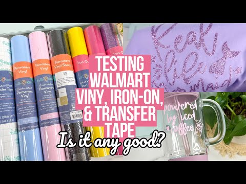 I TESTED WALMARTS VINYL, IRON ON, & TRANSFER TAPE...AND SHOCKED BY THE RESULTS + BEST TIPS!