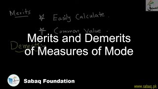Merits and Demerits of Measures of Mode