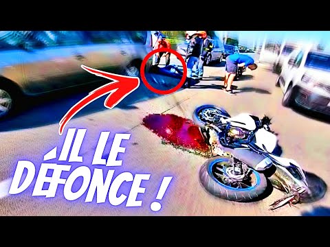 MOTARD SE FAIT DÉFONCER ET BOUGE PLUS😱😨!! (best of décembre)