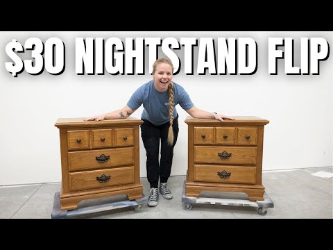 $30 THRIFTED Nightstand Makeover…SOLD!