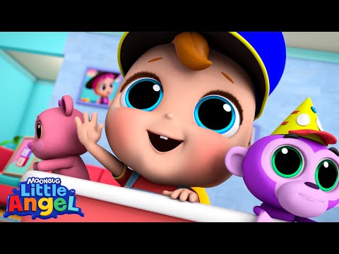 Wheels On The Train | Little Angel | 🚌Wheels on the BUS Songs! | 🚌Nursery Rhymes for Kids